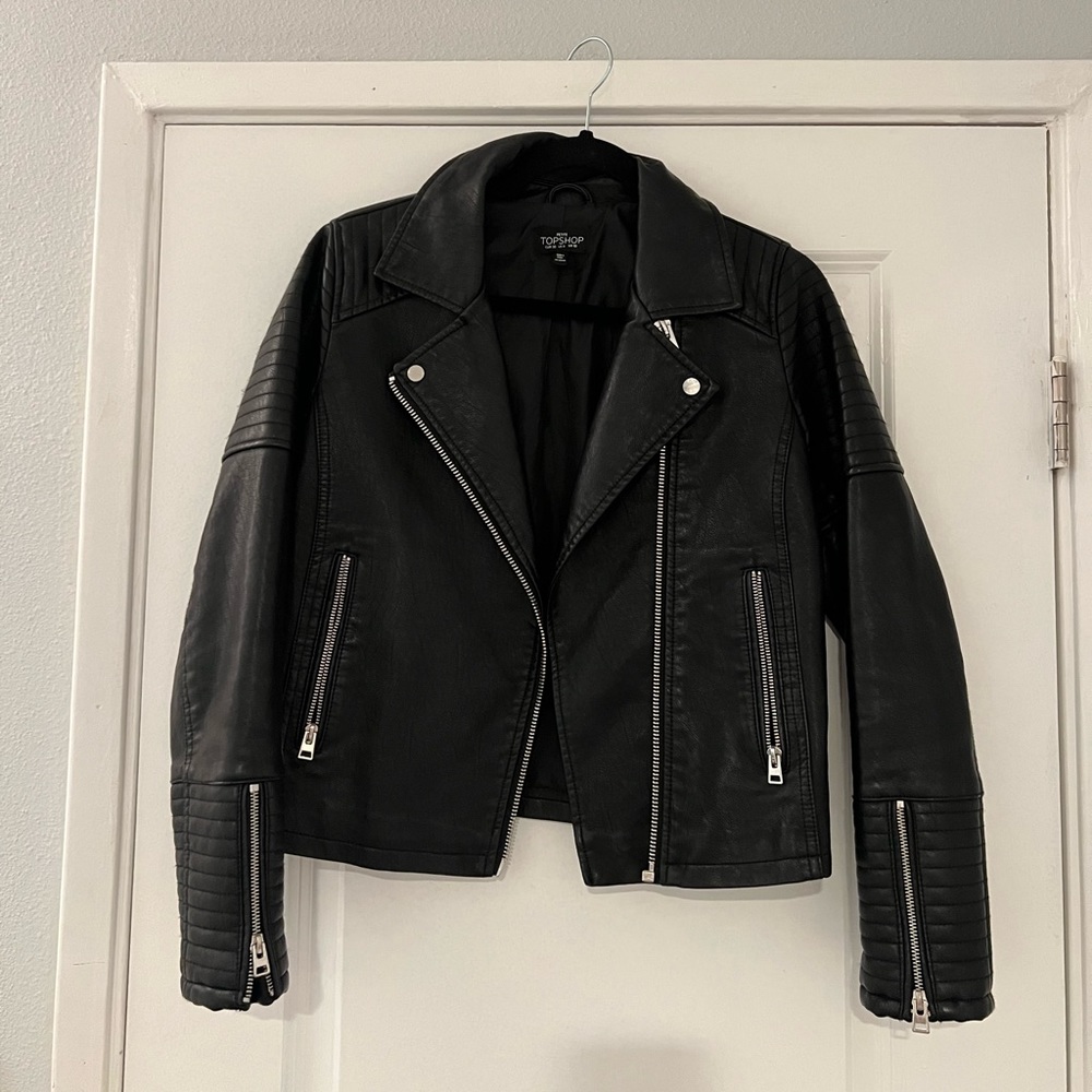 Top shop leather jacket